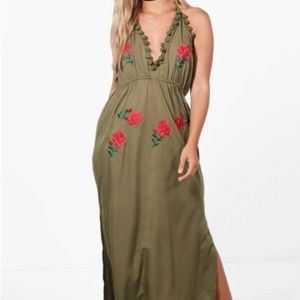 Boohoo Plus Women's Millie Maxi Dress Plus Sz 16